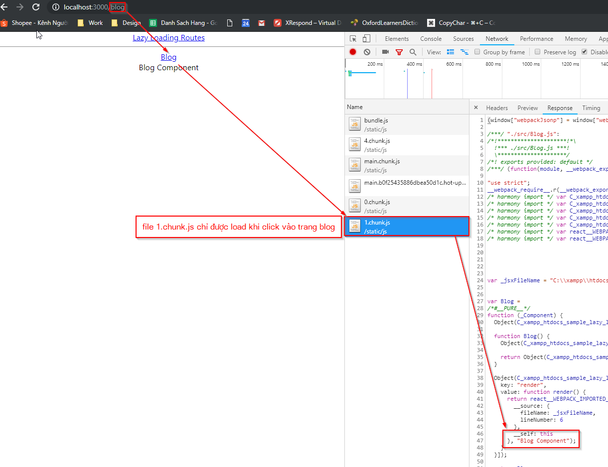 Hướng dẫn lazy load component trong React