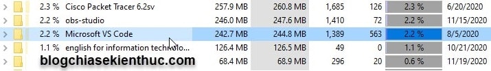 Cách tìm File/ Folder đang chiếm dung lượng lớn trên Windows