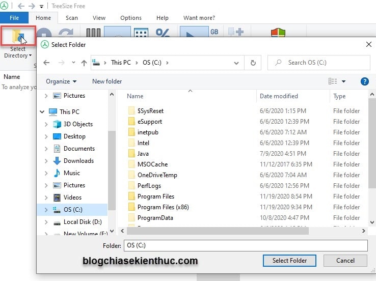 Cách tìm File/ Folder đang chiếm dung lượng lớn trên Windows