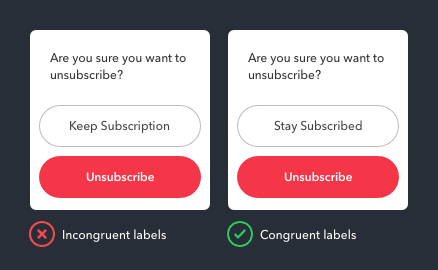 Khi nào nút "Cancel" không nên đặt là "Cancel"
