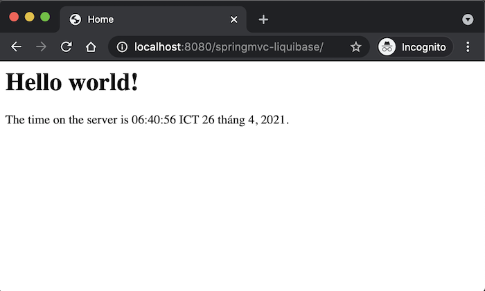 Database migration sử dụng Liquibase với Spring MVC