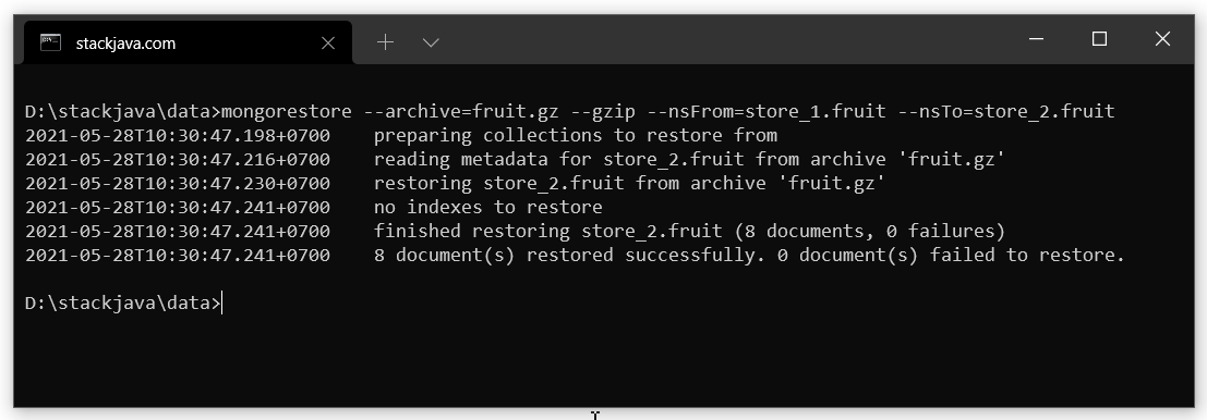 Hướng dẫn sao lưu, khôi phục data mongo (mongodump, mongorestore)